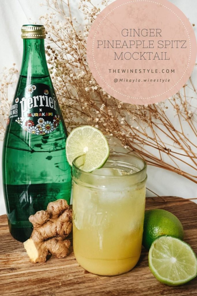 Ginger Pineapple Spritz Mocktail
