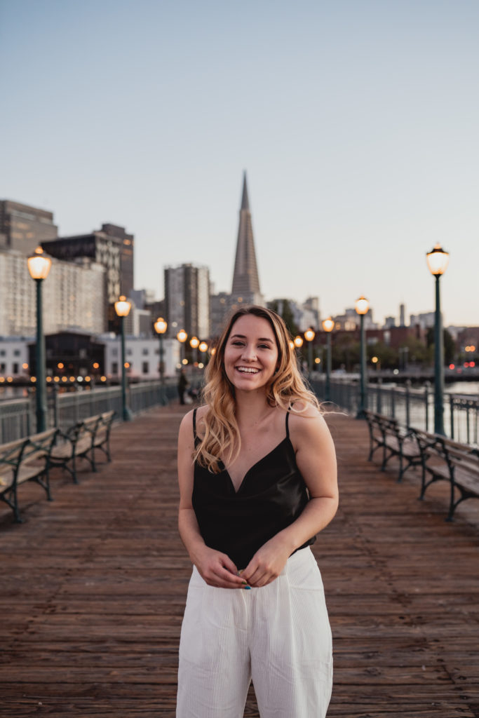 Photo of Mikayla Tencer at Pier 7 San Francisco, California